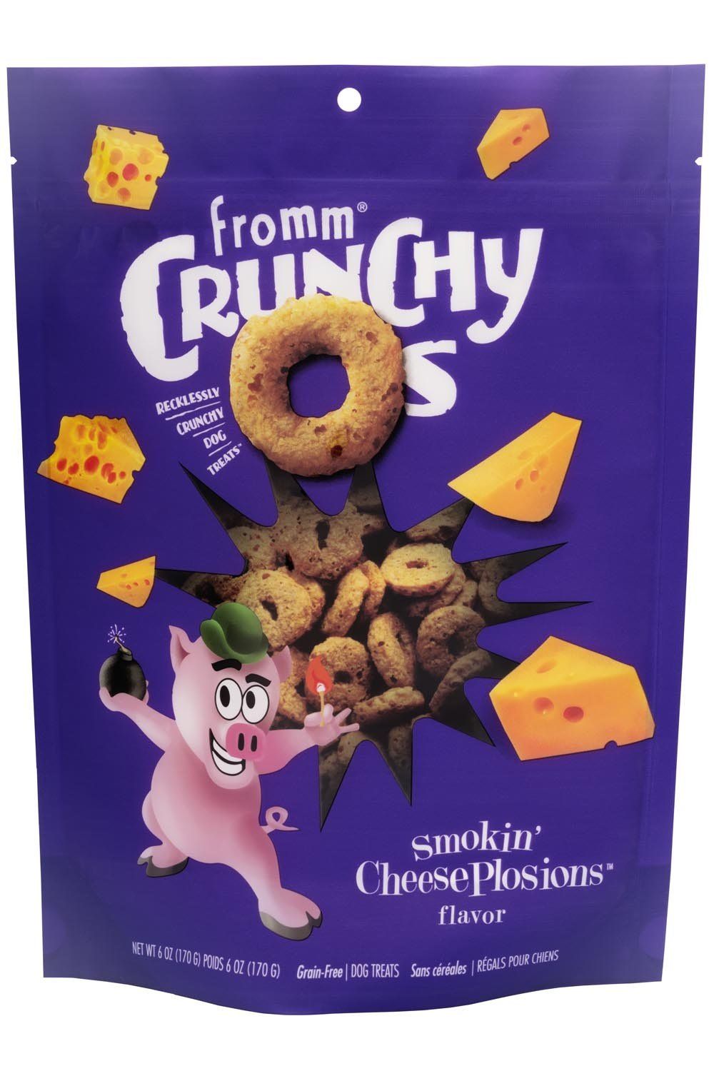 Fromm Grain Free Crunchy O&#39;s Smokin Cheeseplosions 6 oz