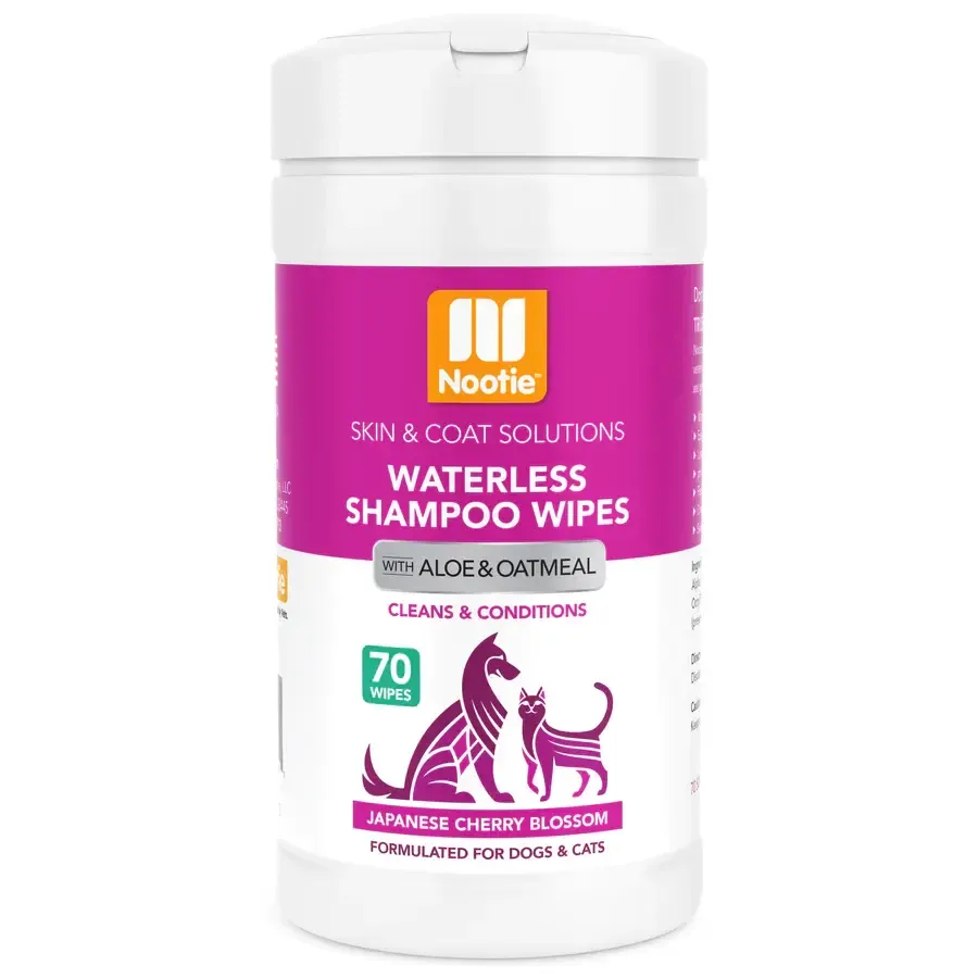 Nootie Waterless Grooming Wipe Japanese Cherry Blossom 70 Ct