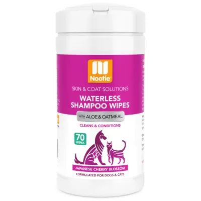 Nootie Waterless Grooming Wipe Japanese Cherry Blossom 70 Ct