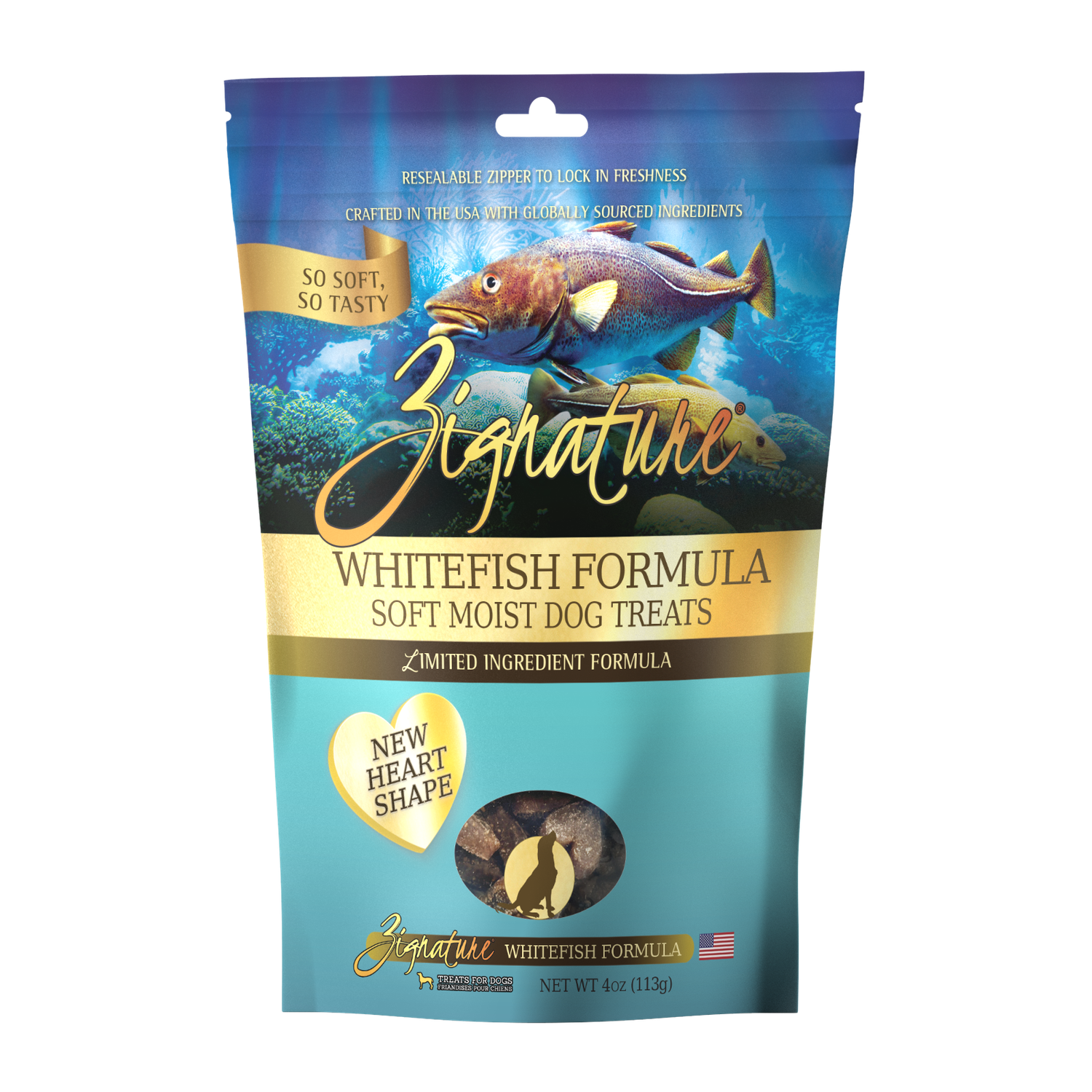 Zignature Grain Free Soft Moist Whitefish 4 oz