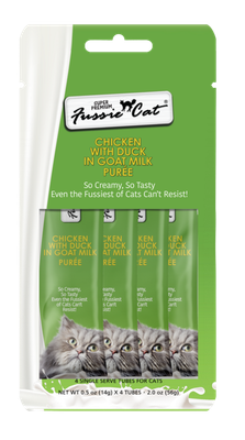 Fussie Cat® Purée Chicken Duck Goat Milk 4 PK