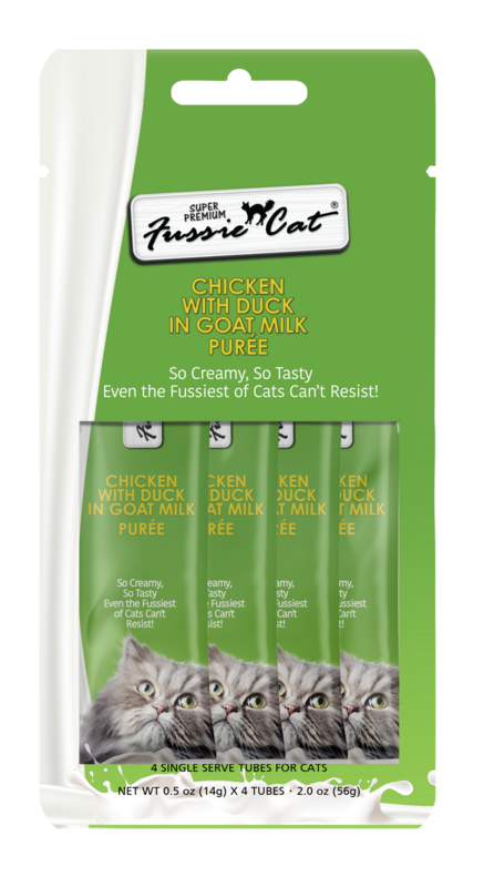 Fussie Cat® Purée Chicken Duck Goat Milk 4 PK