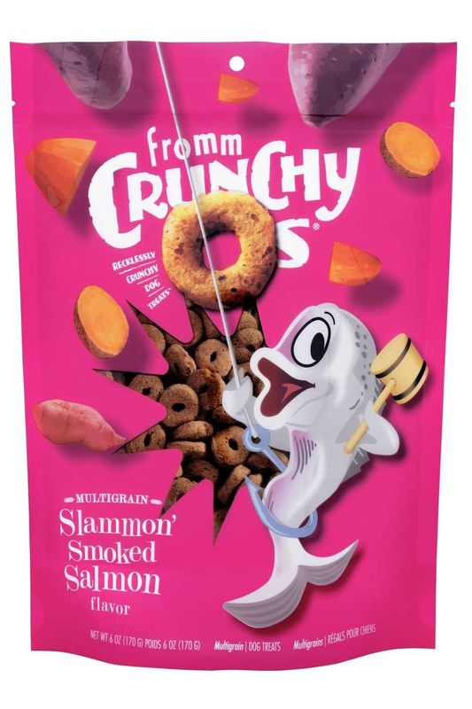 Fromm Crunchy O&#39;s Slammon Smoked Salmon 6 oz