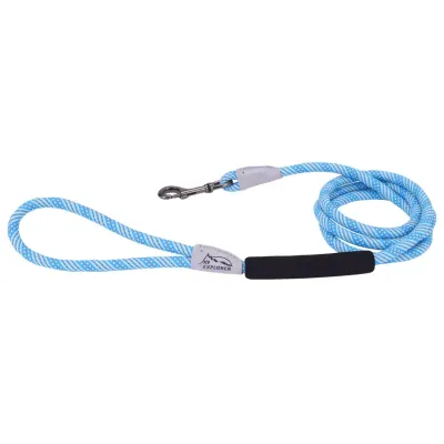 Coastal K9-Explorer Brights Reflective Rope Snap Leash 6&#39; Lake