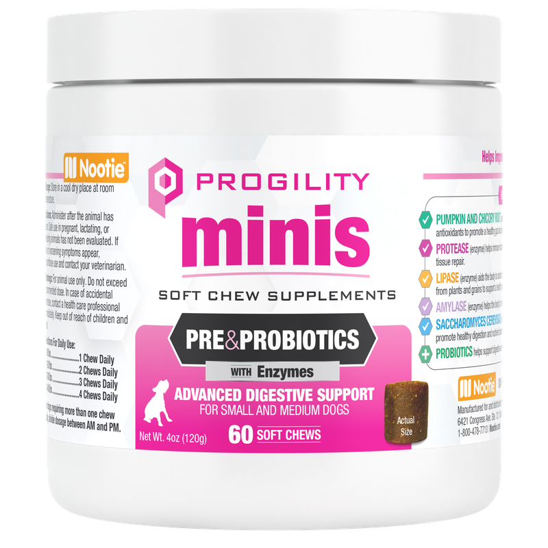 Nootie Progility Mini Digestive Aid 60 Count