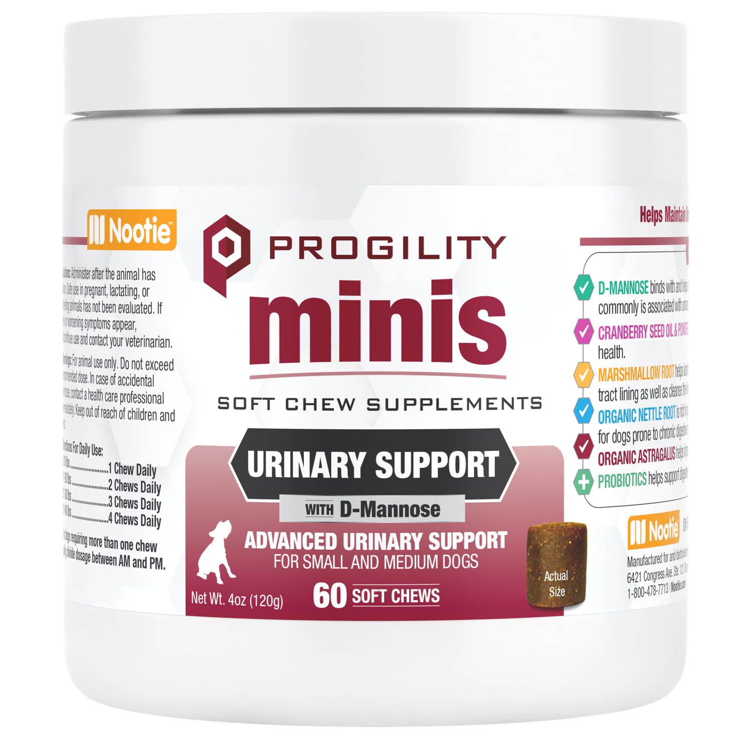 Nootie Progility Mini Urinary Support 60 Count
