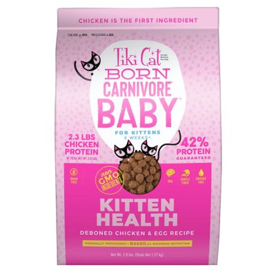 Tiki Cat Born Carnivore Chicken &amp; Egg Kitten non-GMO 6/2.8 LBS