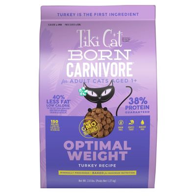 Tiki Cat Born Carnivore Turkey Light non-GMO 2.8 LBS