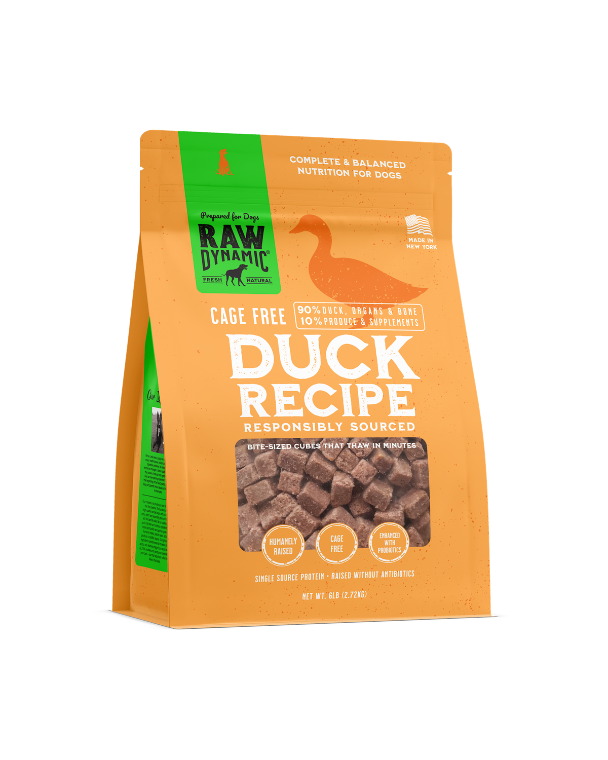 Raw Dynamic Frozen Food Duck 3 LBS