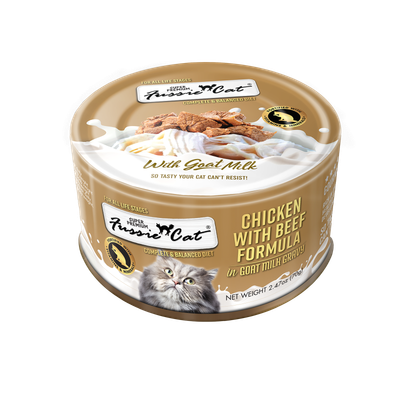 Fussie Cat® Chicken Beef Goat Milk 2.47 OZ
