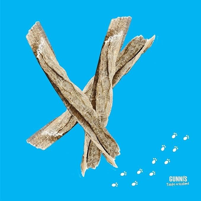 Gunni&#39;s Dog Treat Cod Skin Strip (Single)