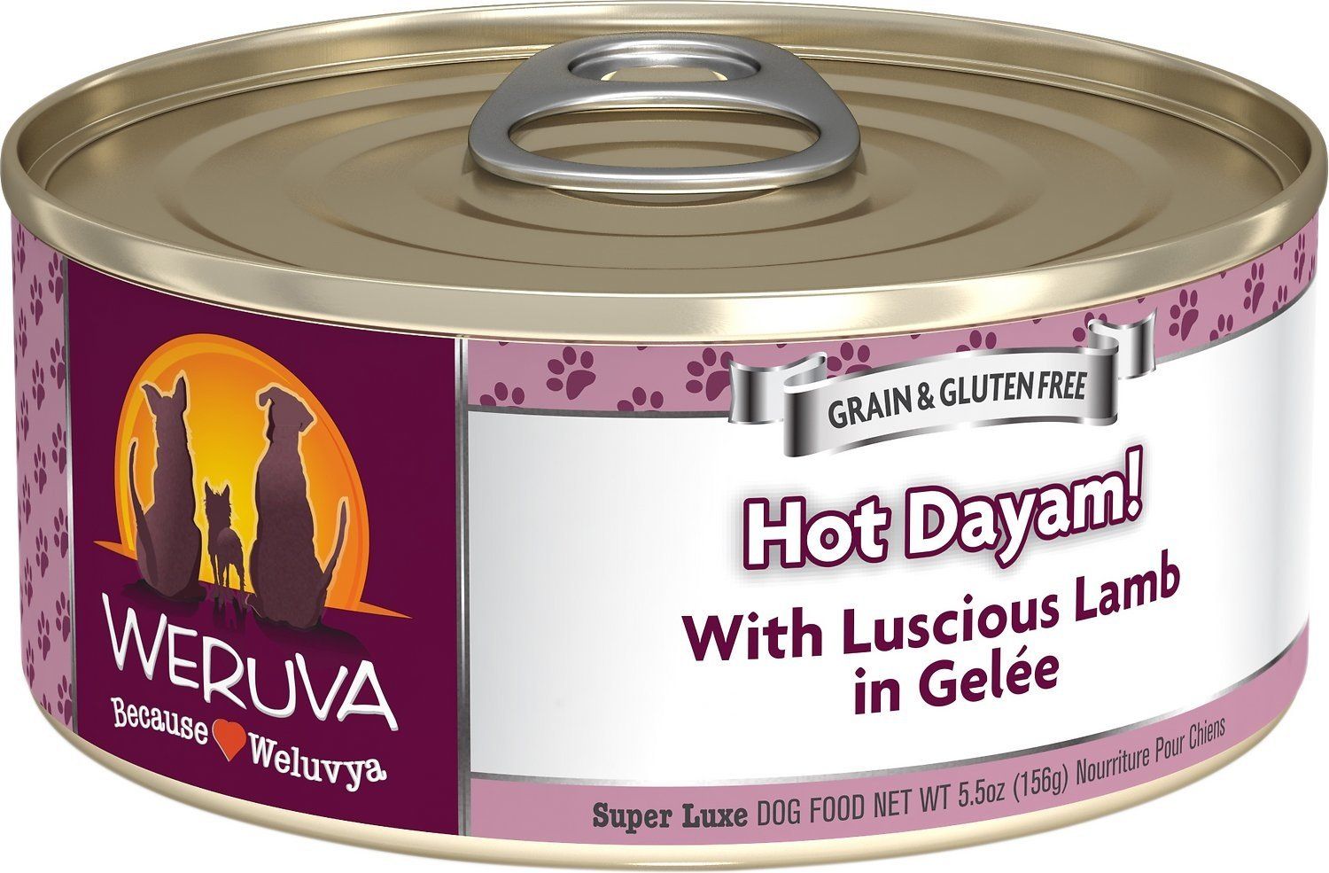 Weruva Hot Dayam! with Luscious Lamb in Gelée, Size: 5.5 OZ