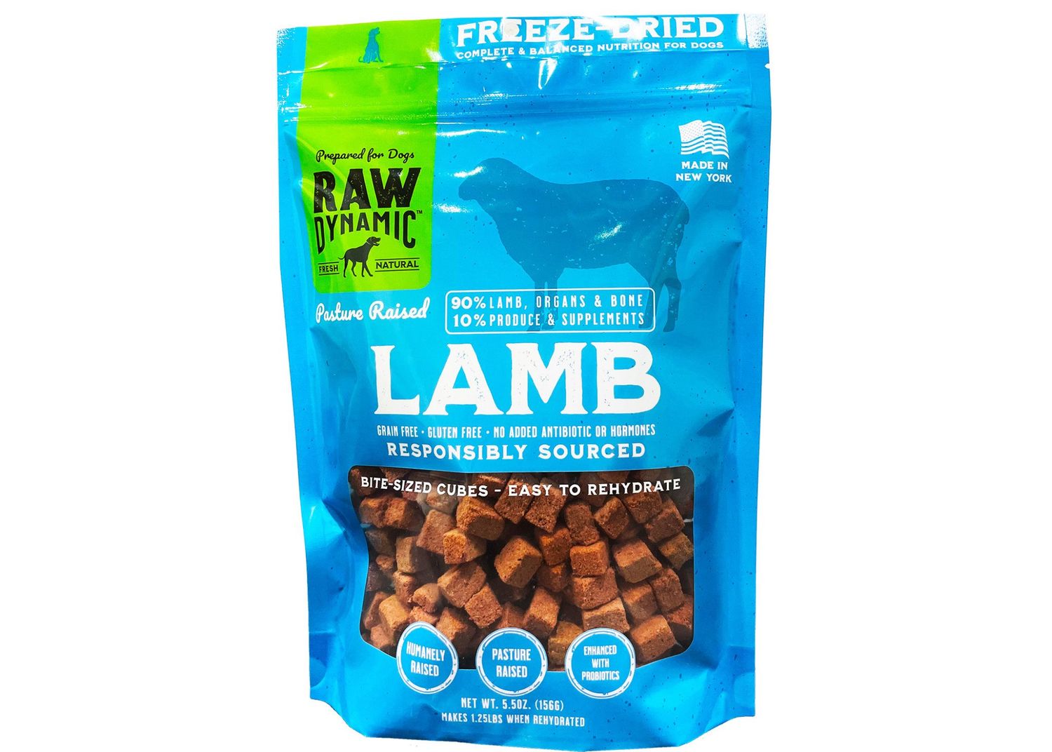 Raw Dynamic Freeze-Dried Lamb Formula for Dogs, Size: 5.5 OZ