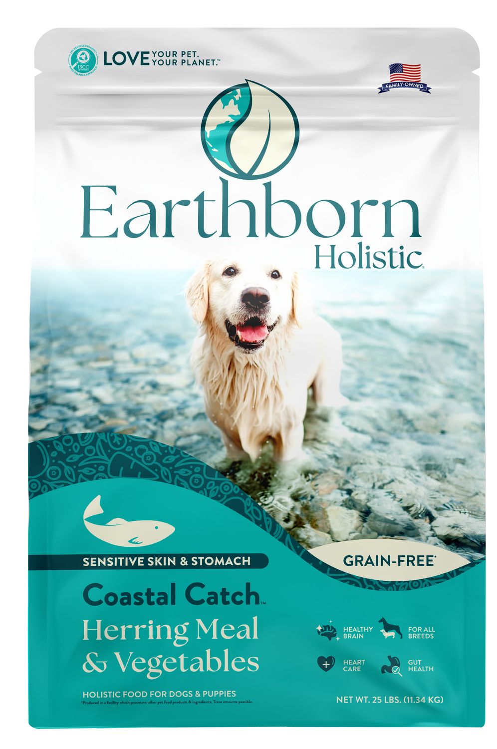 Earthborn Holistic® Coastal Catch™ Herring Meal &amp; Vegetables Grain-Free, Size: 25 LB