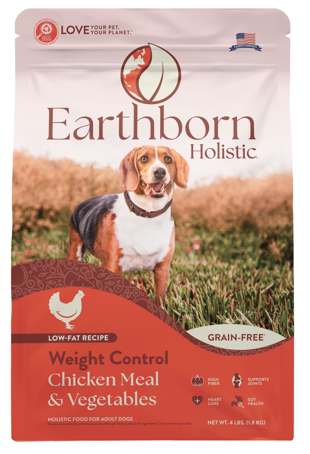Earthborn Holistic®  Weight Control Chicken Meal &amp; Vegetables Grain Free, Size: 4 LB