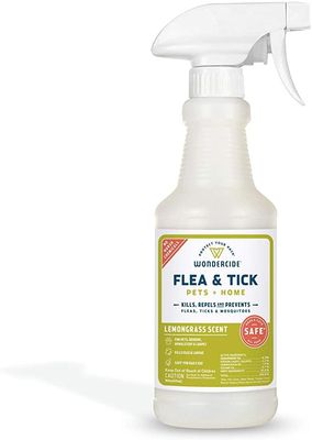 Wondercide Lemongrass Flea &amp; Tick Spray for Pets + Home with Natural Essential Oils