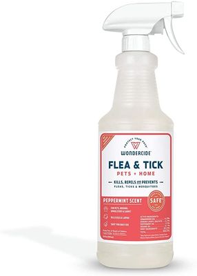 Wondercide Peppermint Flea &amp; Tick Spray for Pets + Home with Natural Essential Oils