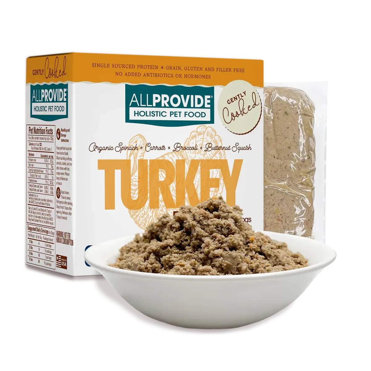 All Provide Frozen Gently Cooked Turkey 2lb