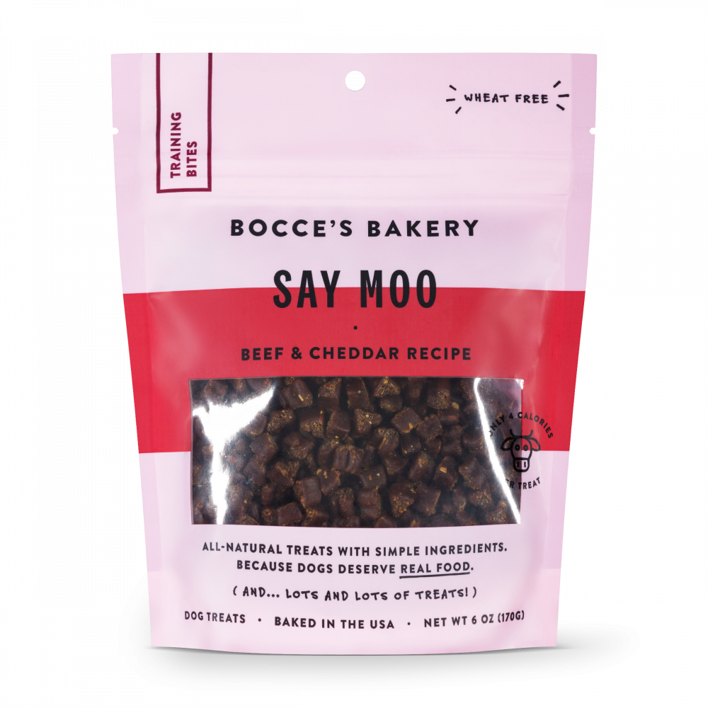 Bocce Bakery Training Bites Say Moooo 6 oz