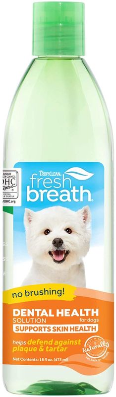 TropiClean Oral Care Water Additive Plus Skin &amp; Coat for Pets, 16oz