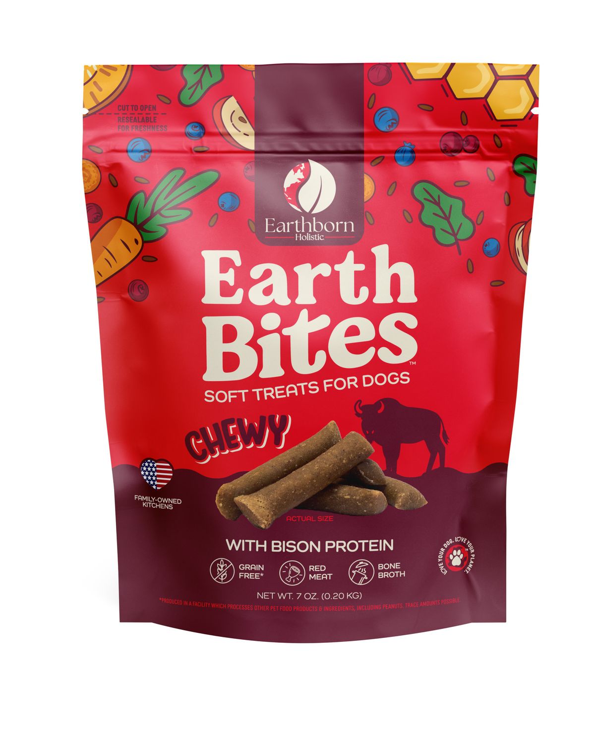 Earthborn Holistic® EarthBites™ Chewy Bison 7 oz