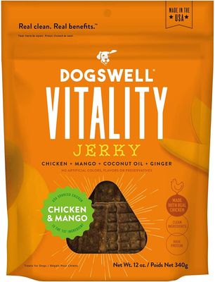 Dogswell Jerky Vitality Chicken &amp; Mango 12 oz