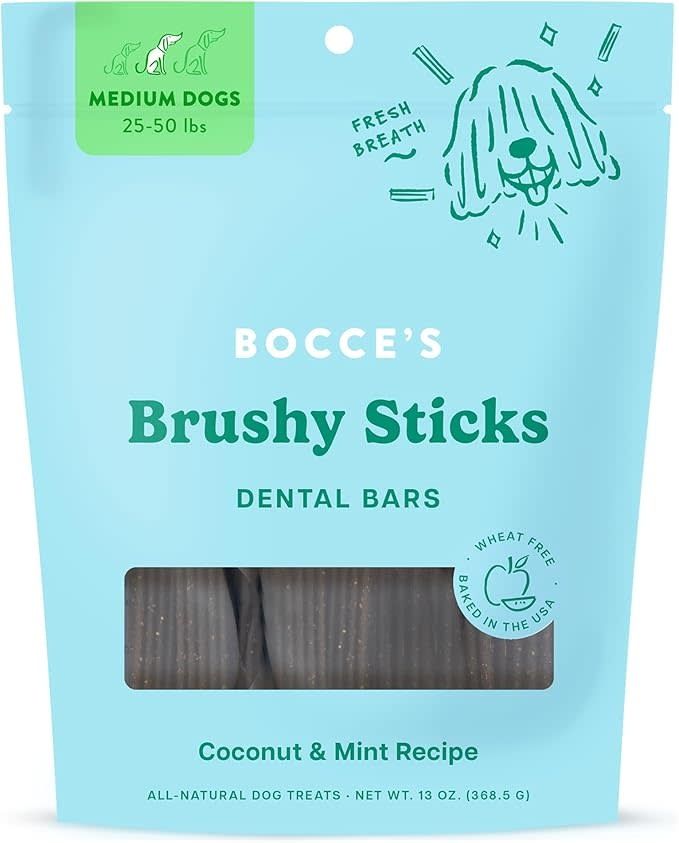 Bocce&#39;s Bakery Dailies Brushy Sticks Medium 13 oz