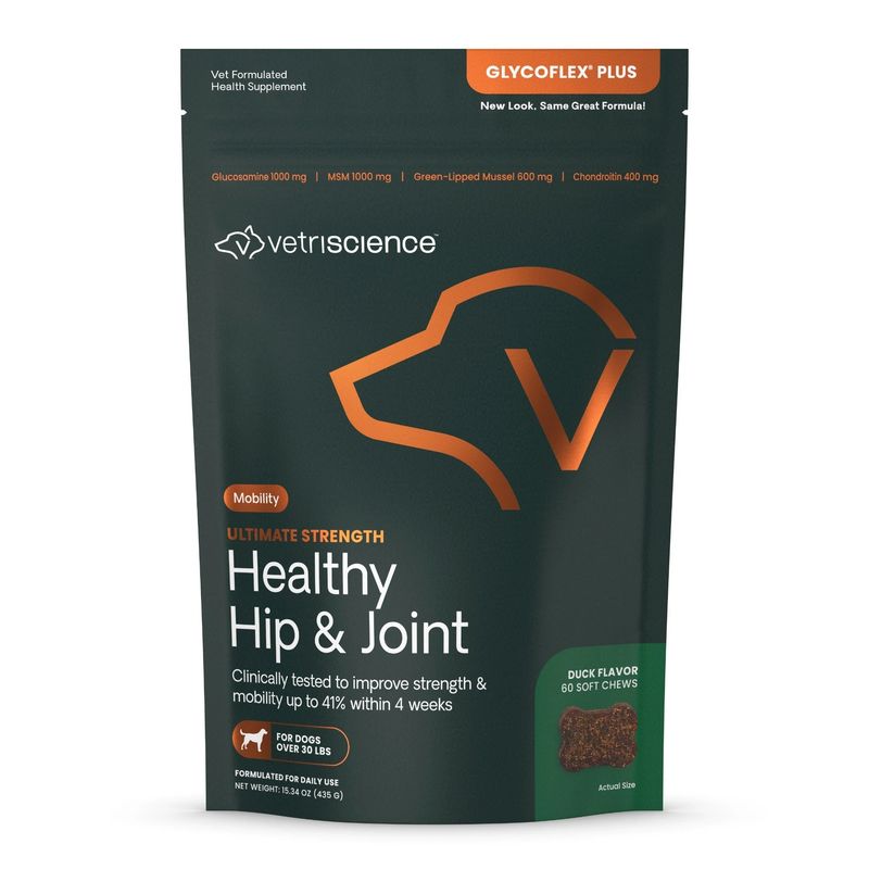 Ultimate Strength Healthy Hip &amp; Joint chews for dogs by VetriScience at The PawStand Doraville GA