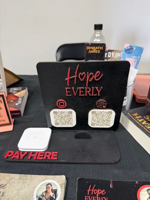 Custom QR Code &amp; Square Payment Holder Sign