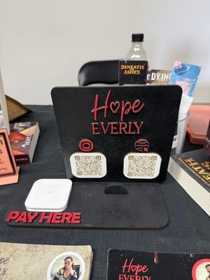 Custom QR Code &amp; Square Payment Holder Sign