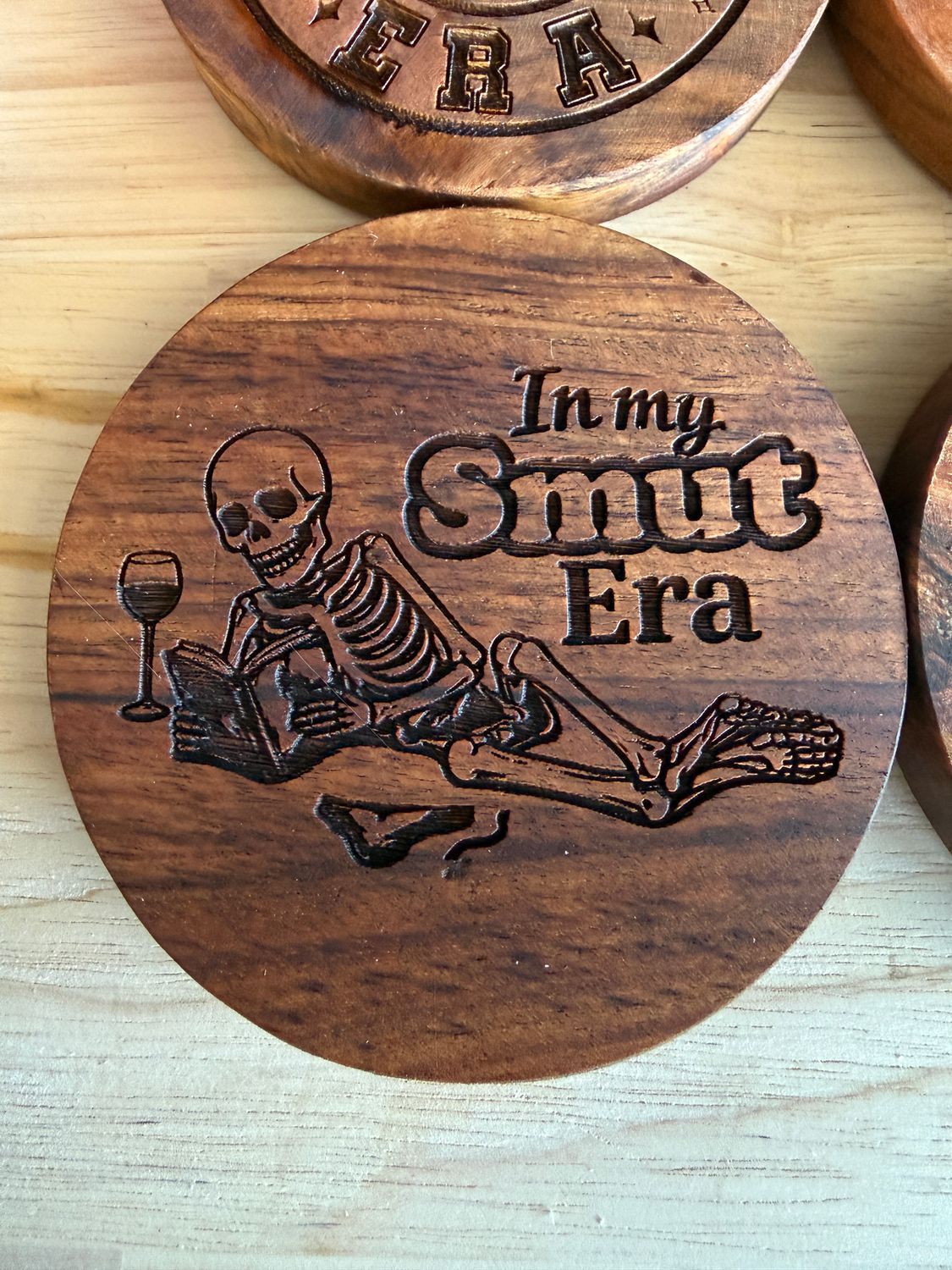 Timber Coaster - Singles - Customised - 10cm