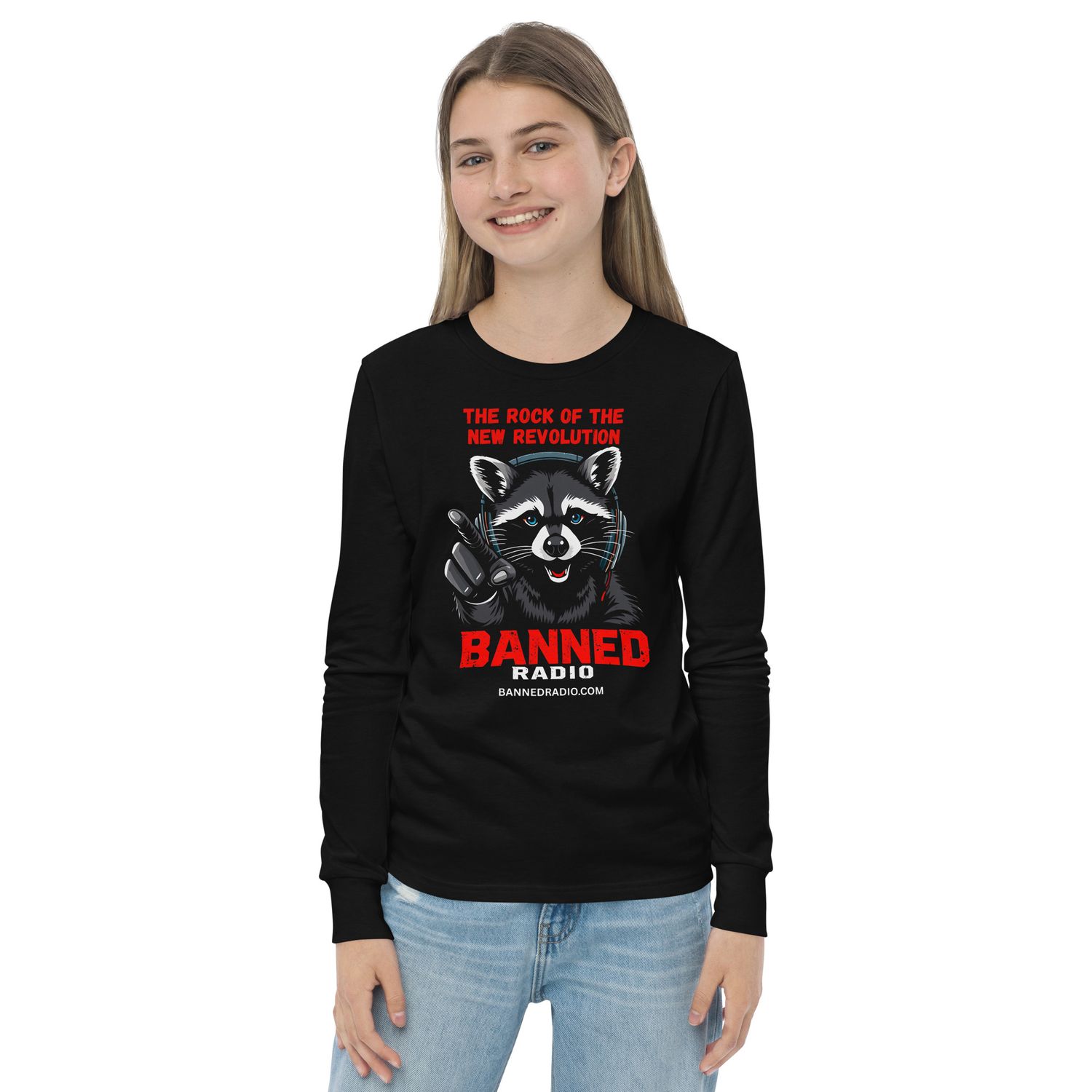 BANNED RADIO Youth long sleeve tee