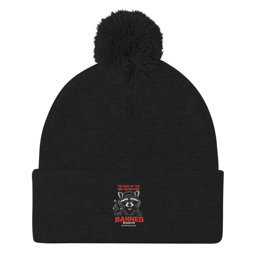 BANNED RADIO Pom-Pom Beanie