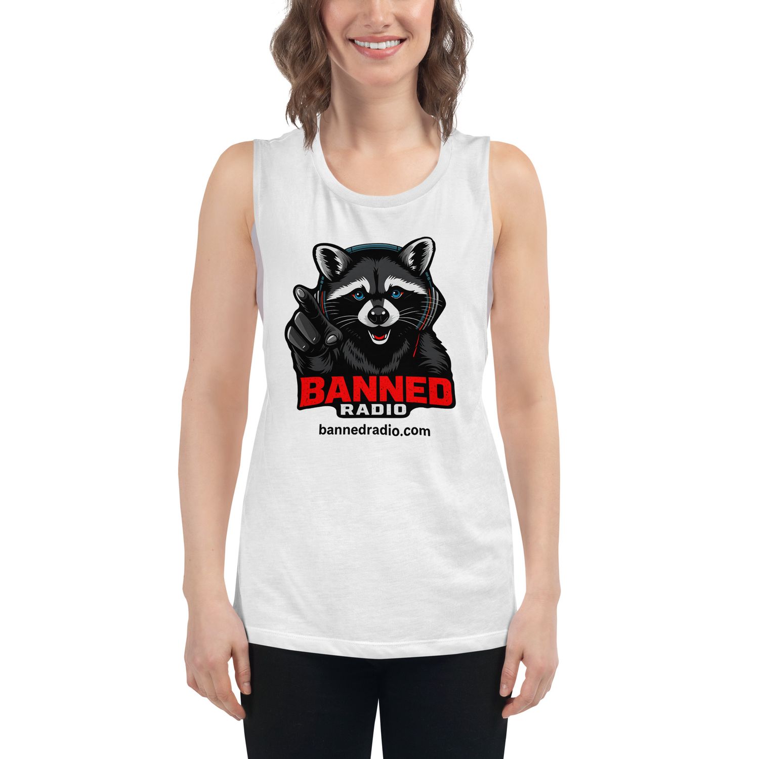 BANNED RADIO Ladies’ Muscle Tank