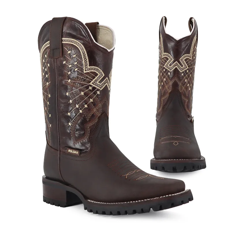 Bota Vaquera Rodeo Crazy Suela Truck Choco