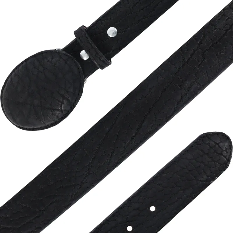 Cinturon Vaquero Para Hombre En Piel De Cuello de toro