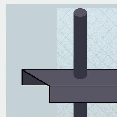 Grille de Defense Renforcée Sur-mesure - Modèle B (fers ronds 18 mm) : GRDFECOB