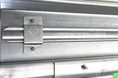 Paire de Tiges de serrure pour Rideaux et Grilles métalliques