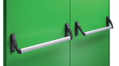 porte anti panique blindée 2 vantaux