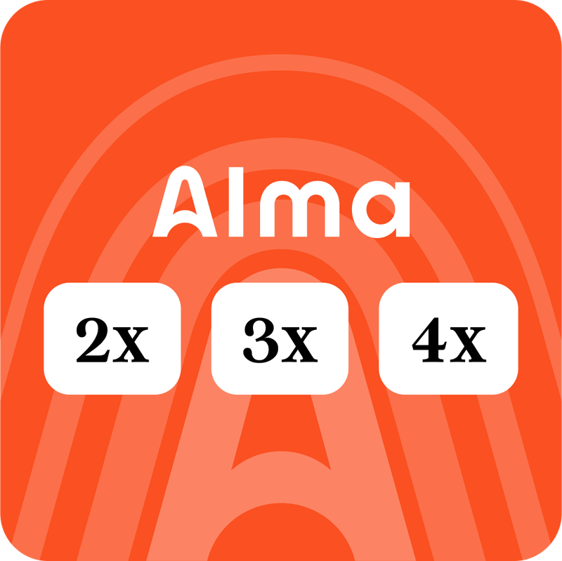 PAIEMENT EN  2x  - 3x  - 4x  SANS FRAIS