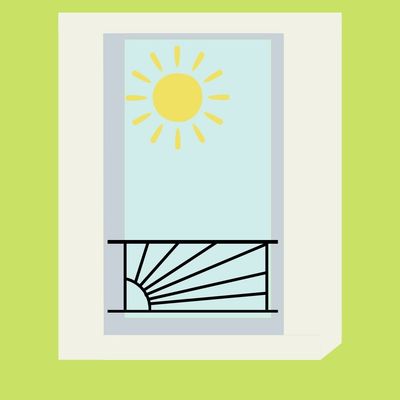 Garde corps acier pour Fenêtre - Modèle M18 - Motif Soleil - GCFM18