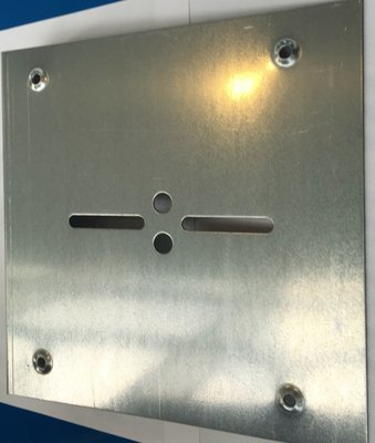 Plaque d&#39;enroulement 400 mm pour rideau à axe compensé