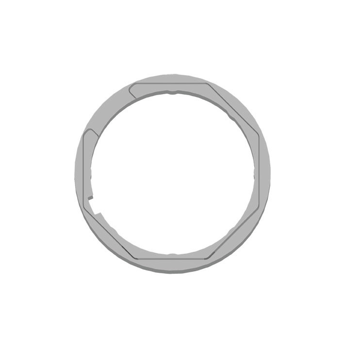 Couronne pour adaptation moteur GAPOSA tube Octo 50 mm