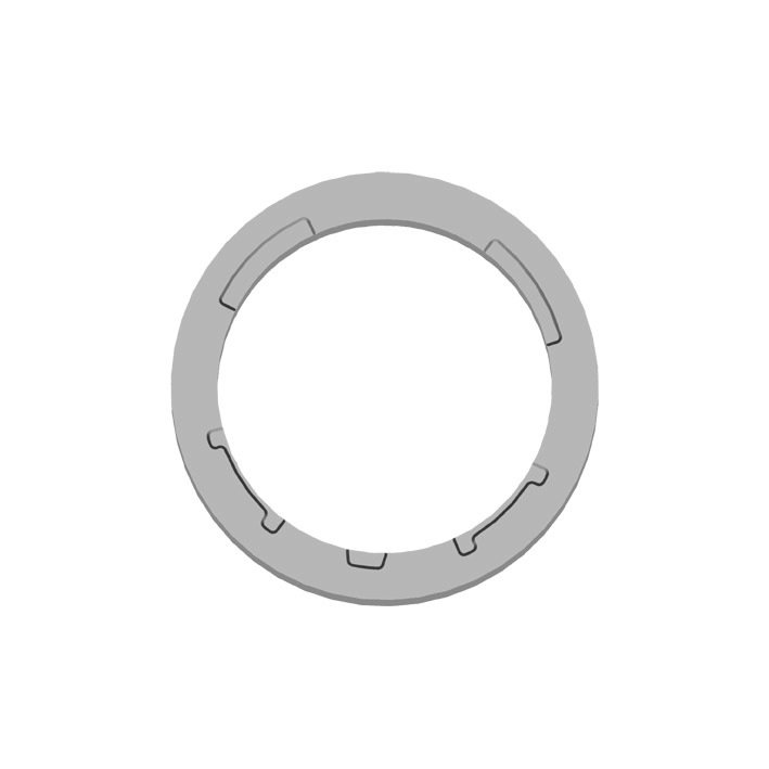 Couronne pour adaptation moteur GAPOSA tube ZF 54 mm