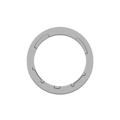 Couronne pour adaptation moteur GAPOSA tube ZF 54 mm