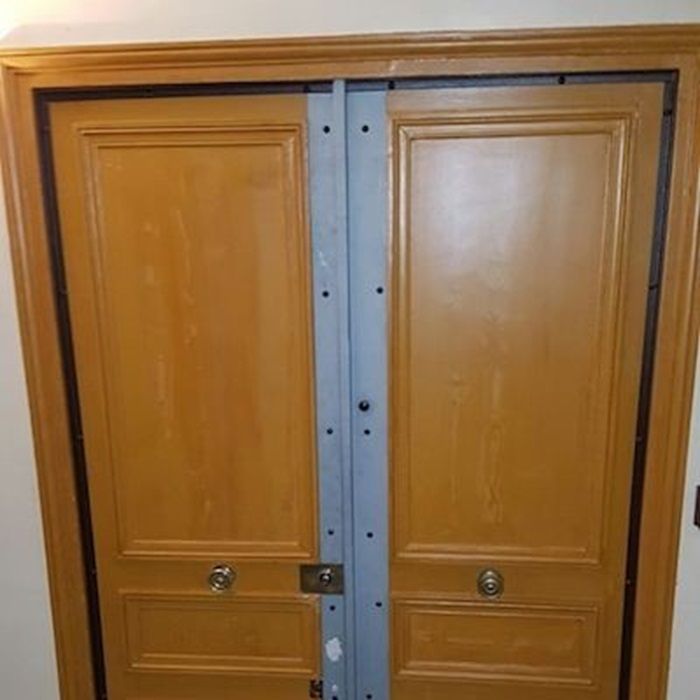 CAP cornières anti pince porte 2 vantaux blindage de porte extérieur 