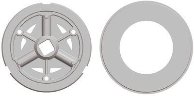 Adaptation moteur Gaposa Serie 80 pour tube rond 168*4.5 mm