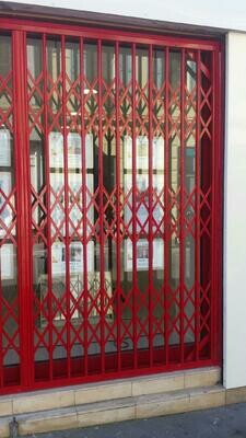 grille extensible de magasin, sécurité commerce