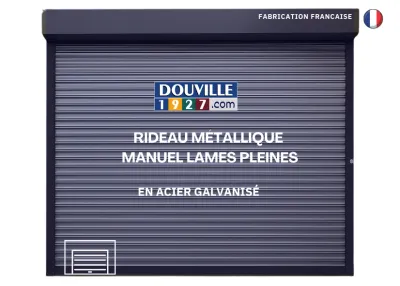 rideau metallique enroulable manuel acier galvanisé