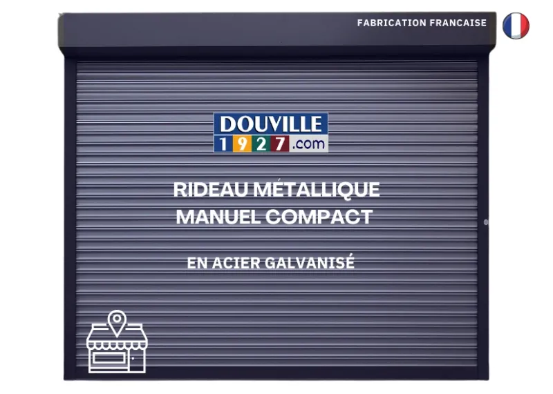 rideau lames pleines compact manuel tirage direct acier galvanisé prix direct fabricant